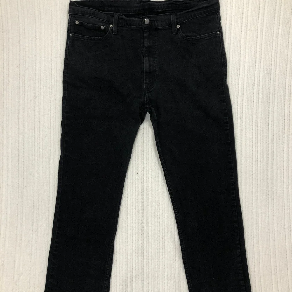 Levis 511 Slim Fit Jeans Mens W40 L34 Black Denim‎ Pants 04511-1907